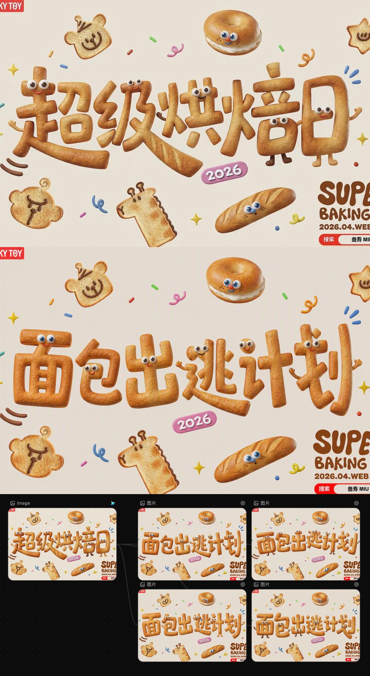 面包出逃计划 · 案例生成图